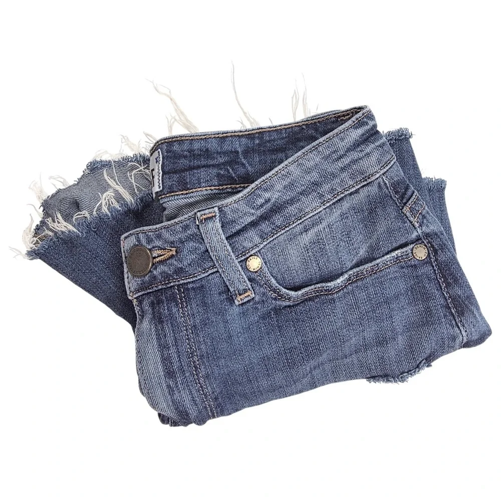 Paige Distressed Frayed Hem Margot Denim Short Women's Size‎ 26